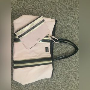 Victoria secret tote bag and wristlet